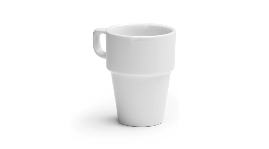 stacking conical mug with handle IsAK