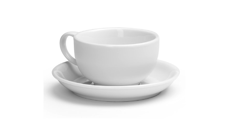 Cappuccino cup with saucer RetRo
